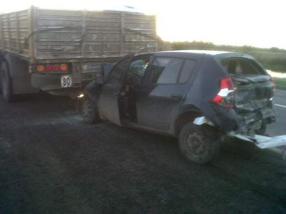 Dos futbolistas de Bragado Club se accidentaron en la ruta 5