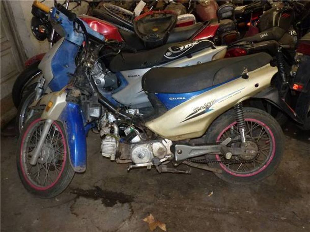 Se secuestraron varios ciclomotores