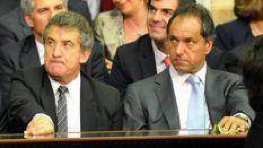 Urribarri y Scioli, con la misma lista al Congreso
