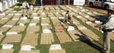 Incautan 2.500 kilos de marihuana en Puerto Libertad