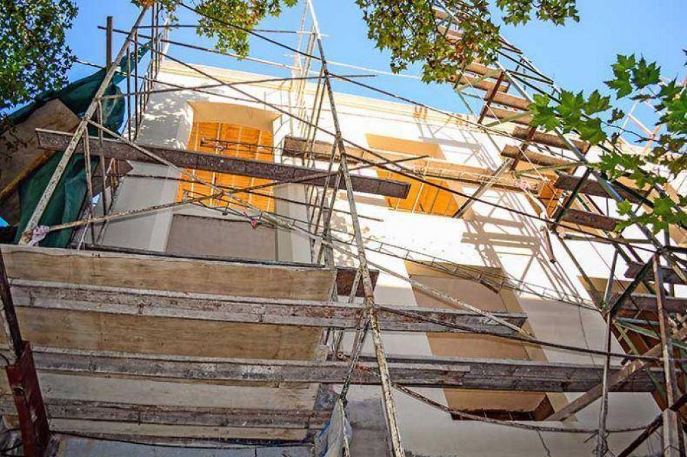 Fuerte ca�da de la construcci�n en el departamento