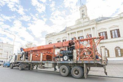 Lleg� una nueva m�quina adquirida por el municipio para el tratamiento de los residuos en EcoAzul