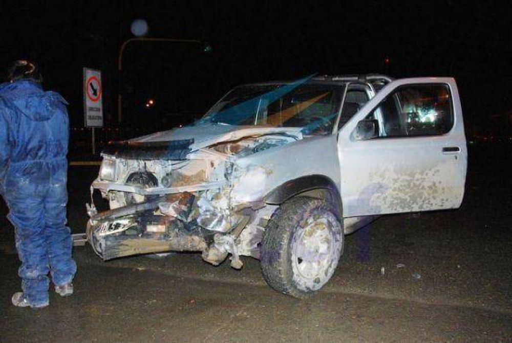 Una conductora herida en impresionante choque