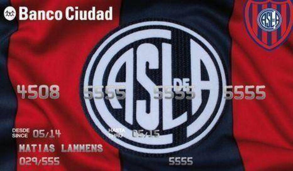 Banco Ciudad presenta la tarjeta de cr�dito de San Lorenzo