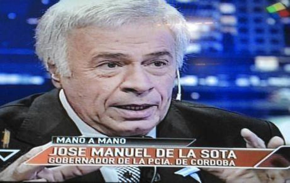 De la Sota con Fantino en Animales Sueltos