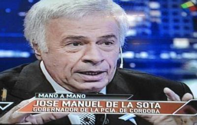 De la Sota con Fantino en Animales Sueltos