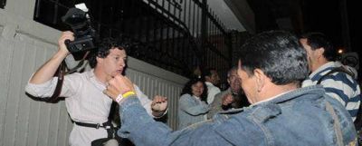 Periodistas de Canal 10 amenazados por familiares de Belmonte