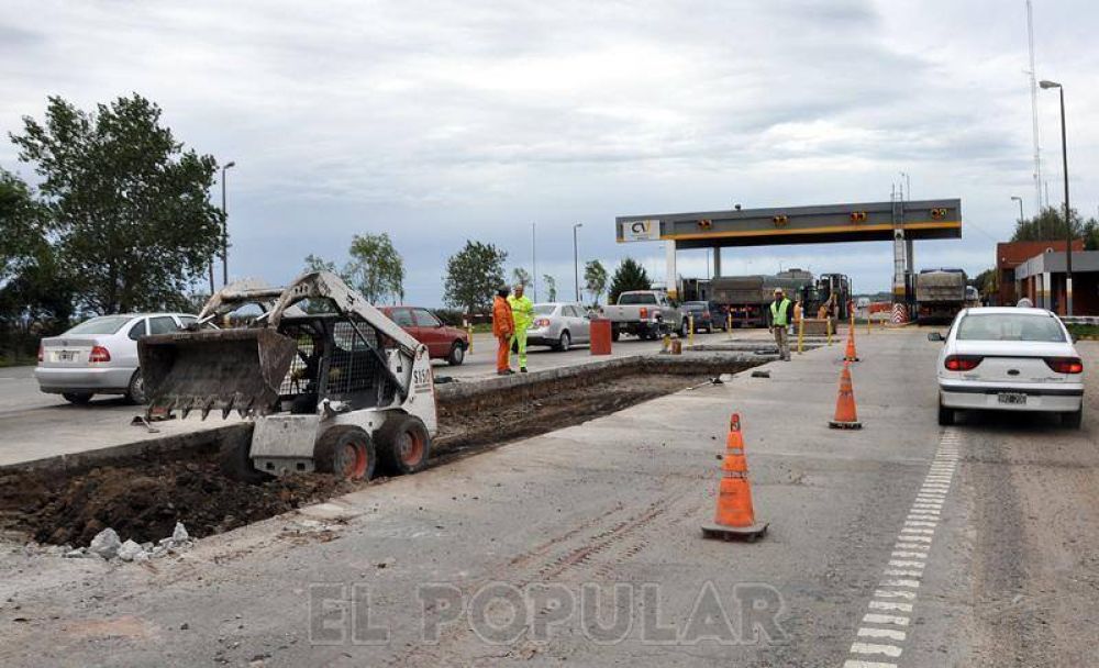Realizan obras en el peaje para evitar accidentes