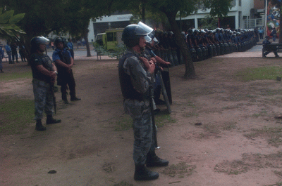 Fuerte dispositivo policial en calles y rutas para evitar cortes de tr�nsito