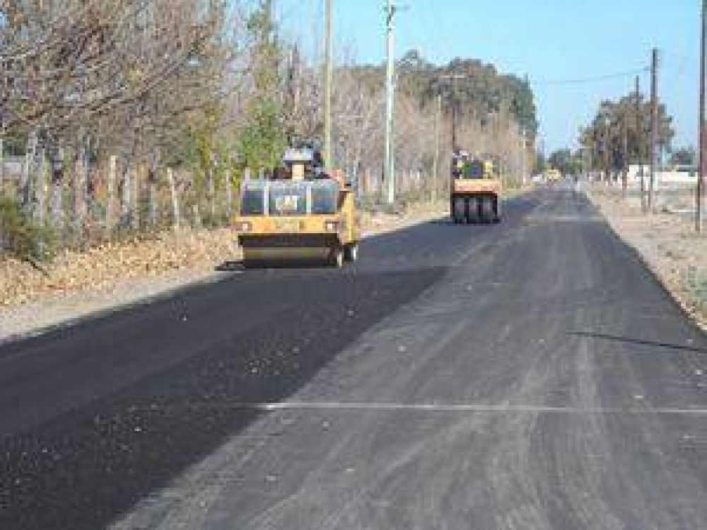  9 de Julio: Obras de pavimentaci�n en calle Buenos Aires