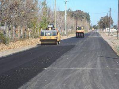  9 de Julio: Obras de pavimentaci�n en calle Buenos Aires