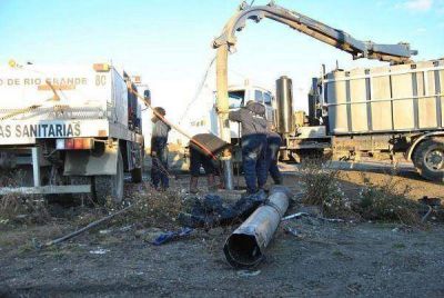 Se realizan trabajos de mejoramiento en la red cloacal de la ciudad