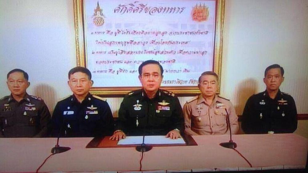 Golpe de Estado en Tailandia: el Ej�rcito anuncia por televisi�n la toma del poder