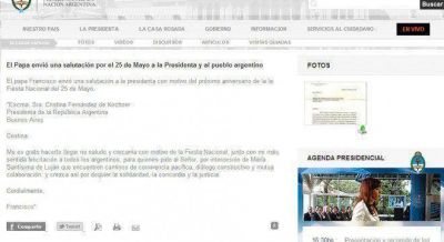 Papel�n: El Gobierno difundi� una carta del Papa a Cristina que era falsa