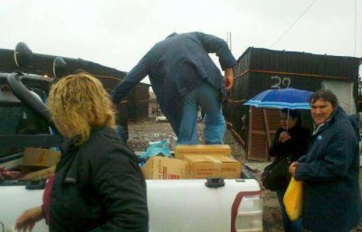 Pese a la lluvia, especialistas m�dicos continuaron con las visitas domiciliarias