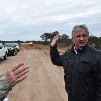 Bosetti recorri� obras de pavimentaci�n en La Ca�ada y El Tala