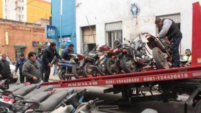 Despejan las calles de motos secuestradas en comisarias