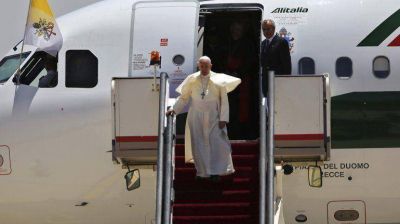 Francisco, en su llegada a Israel: 