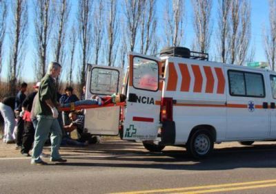 Nena con lesiones graves tras un accidente en Valle Medio
