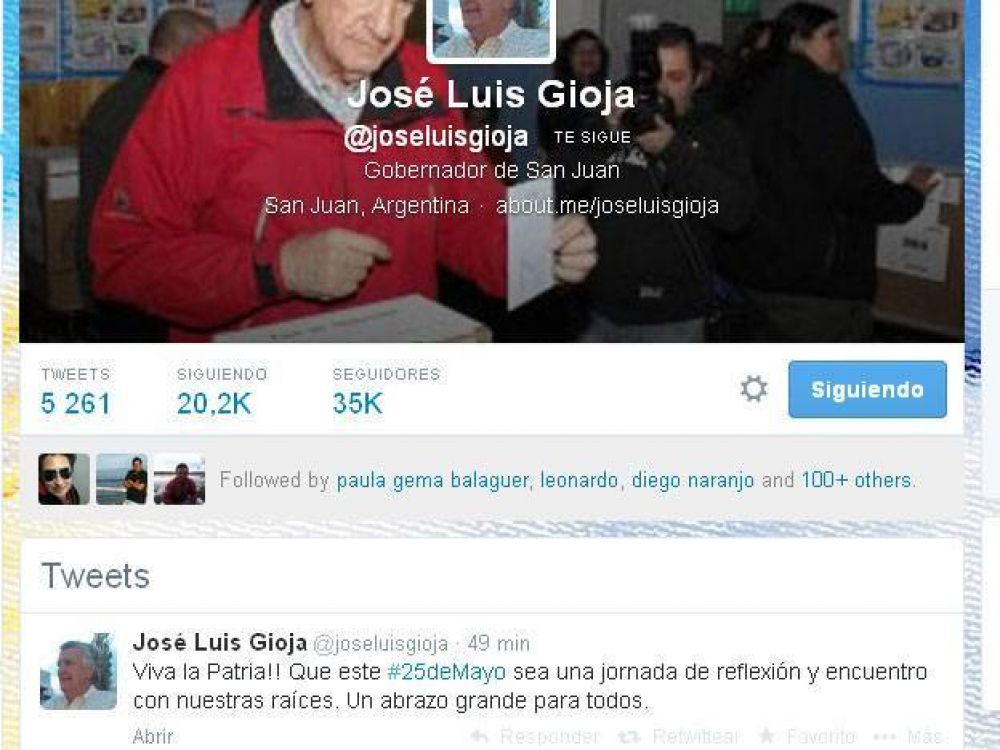 El Gobernador Gioja habl� de un encuentro con las ra�ces para este d�a