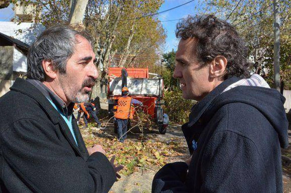 Gabriel Katopodis supervis� los trabajos de poda en San Andr�s