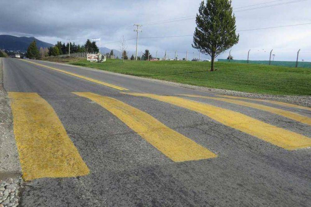Se realizaron trabajos de demarcaci�n en la ruta de acceso a Bariloche