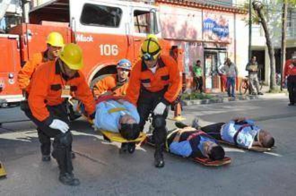 Simulacros de incendio en la ciudad