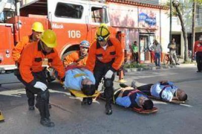 Simulacros de incendio en la ciudad