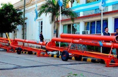 Bella Vista adquiri� tres bombas para el desag�e