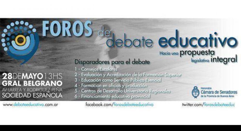 Despegan los debates propuestos por el Vicegobernador para repensar la Educaci�n en la Provincia