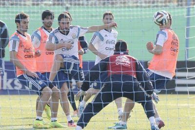 Mundial Brasil 2014: Alejandro Sabella par� el primer equipo de la preparaci�n sin sorpresas