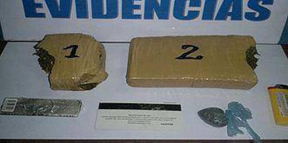 Aprehenden a tres hombres con droga