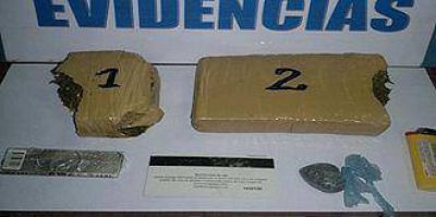 Aprehenden a tres hombres con droga