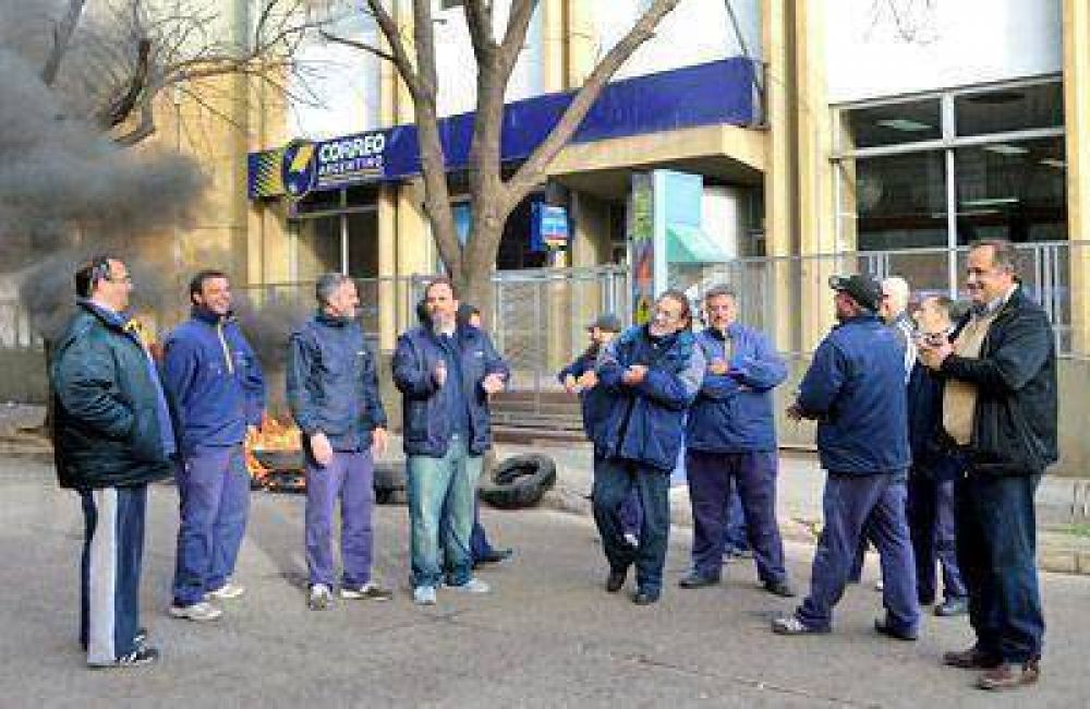 Protesta de los empleados del Correo Argentino