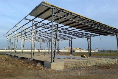Robaron las chapas para terminar el techo del restaurant del Aut�dromo