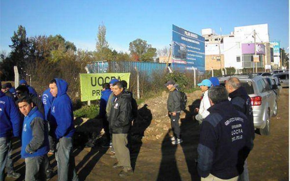 La UOCRA paraliz la obra del predio donde se va a construir el nuevo hospital y centro de monitoreo