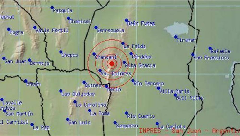 Un sismo de 3,5� se registr� en C�rdoba