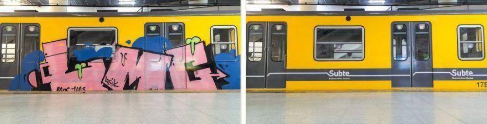 Continuamos con la limpieza de graffitis