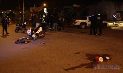 Motociclistas heridos en brutal accidente