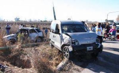 Otro siniestro con 10 heridos en 25 de Mayo