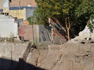 Una obra en el GEPU genera derrumbes en casas vecinas