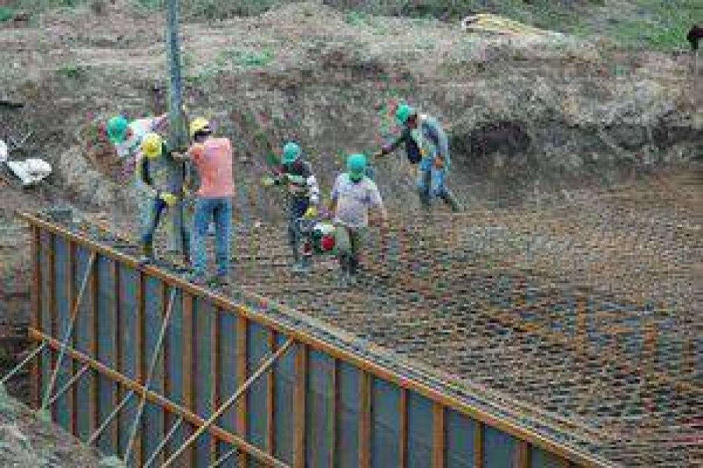 Avanza la obra del Aliviador del Puente de la Ruta 41