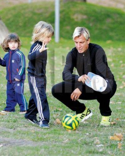 Tras el esc�ndalo y las denuncias de violencia de Wanda Nara, Maxi L�pez se mostr� con sus hijos