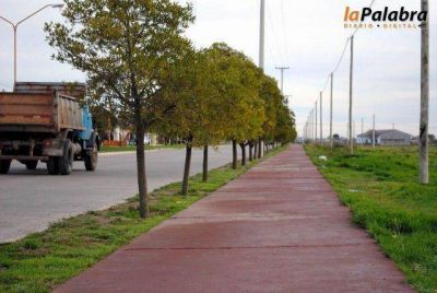 Se construyeron dos mil metros de vereda en el Boulevard Juan de la Piedra