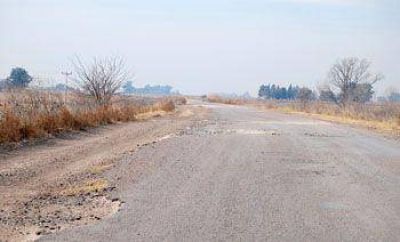 Expectativas por obras para reparar el camino Guerrico-La Violeta