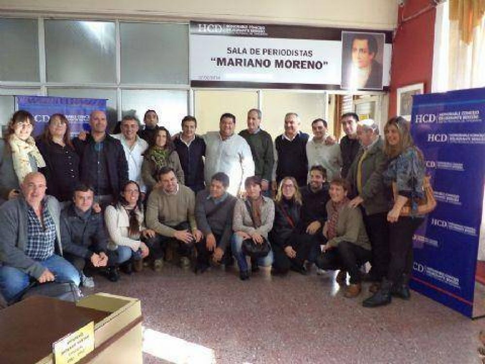 Se inaugur� la sala de periodistas en el HCD de Berisso