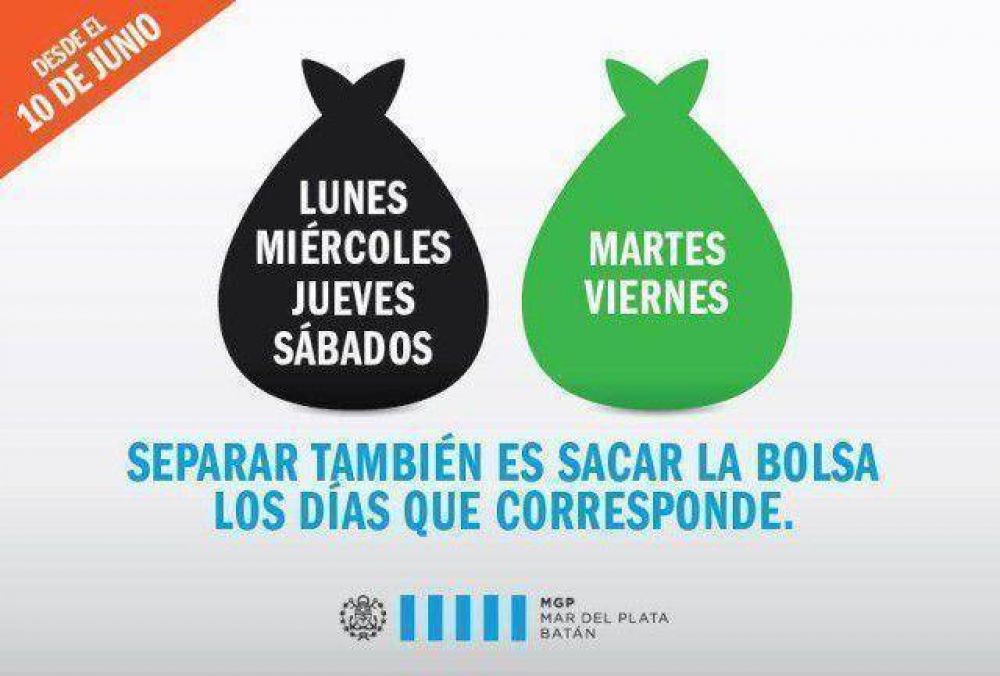 Las bolsas verdes finalmente se sacar�n dos veces a la semana 