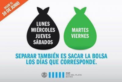 Las bolsas verdes finalmente se sacar�n dos veces a la semana 