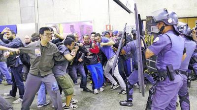 Crecen los enfrentamientos en San Pablo a 6 d�as del Mundial