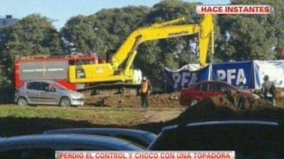 Choca contra un muro y muere en la General Paz